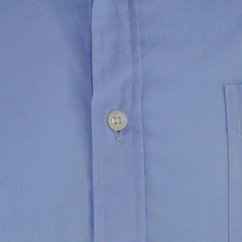 Camisa Manga Larga Lisa Azul Medio para Caballero Modelo P10892 Polo Club