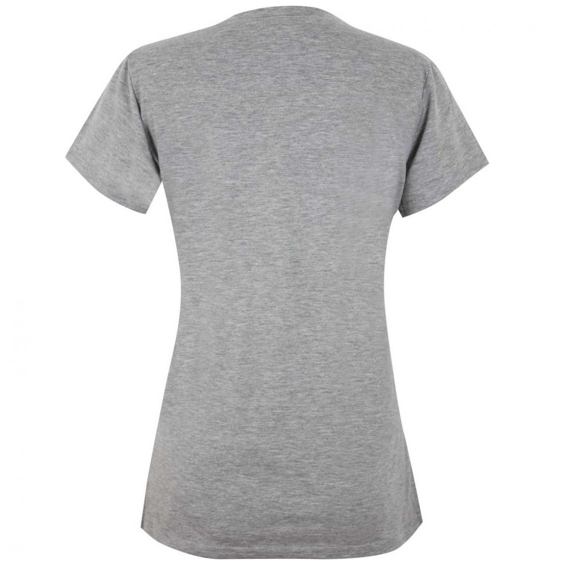 Playera Gris Manga Corta Cuello Redondo Just By Basel para Dama