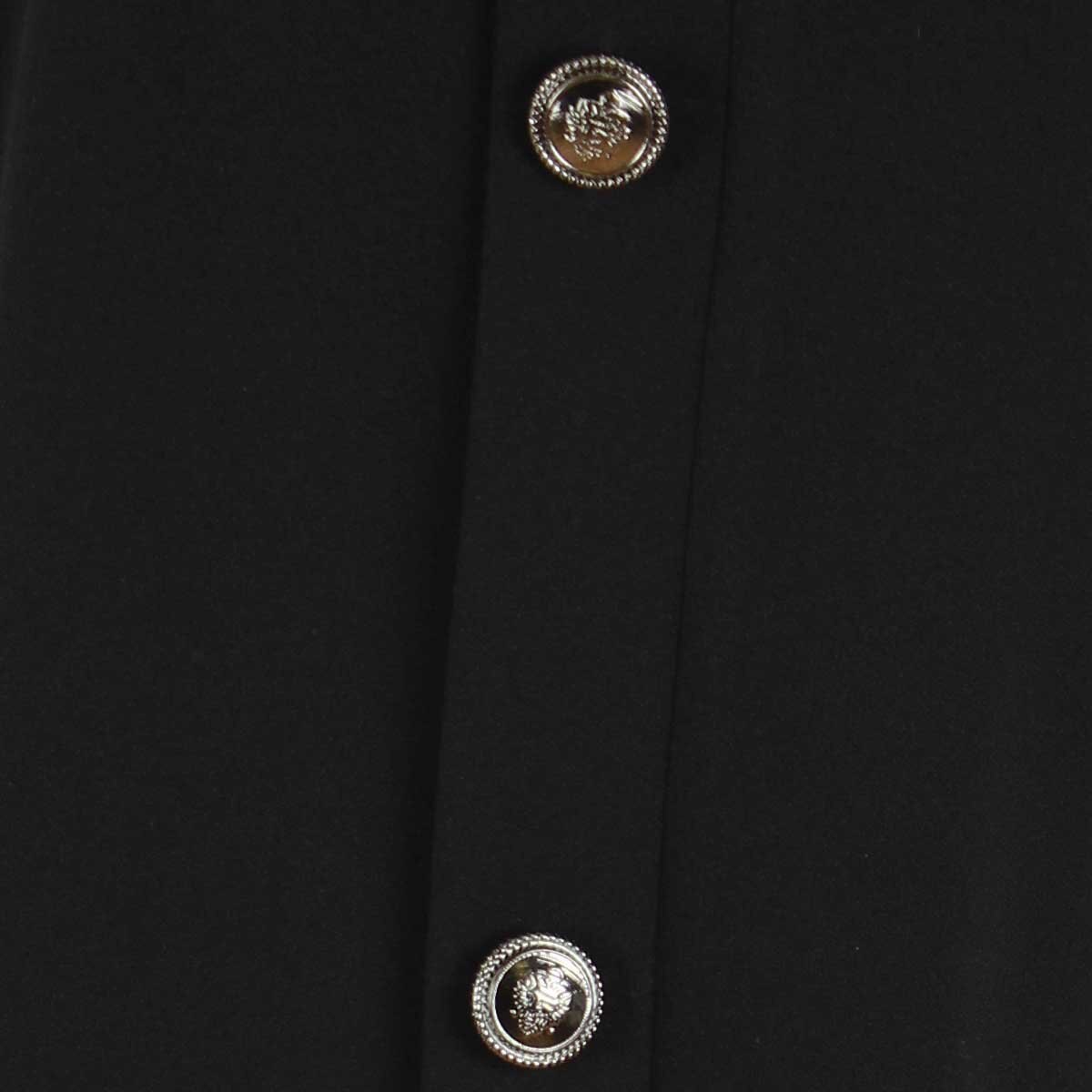 Pantalón Corte Elefante Diseño Liso Negro Elle