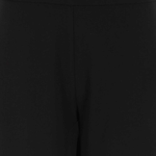 Pantalón Corte Elefante Diseño Liso Negro Elle
