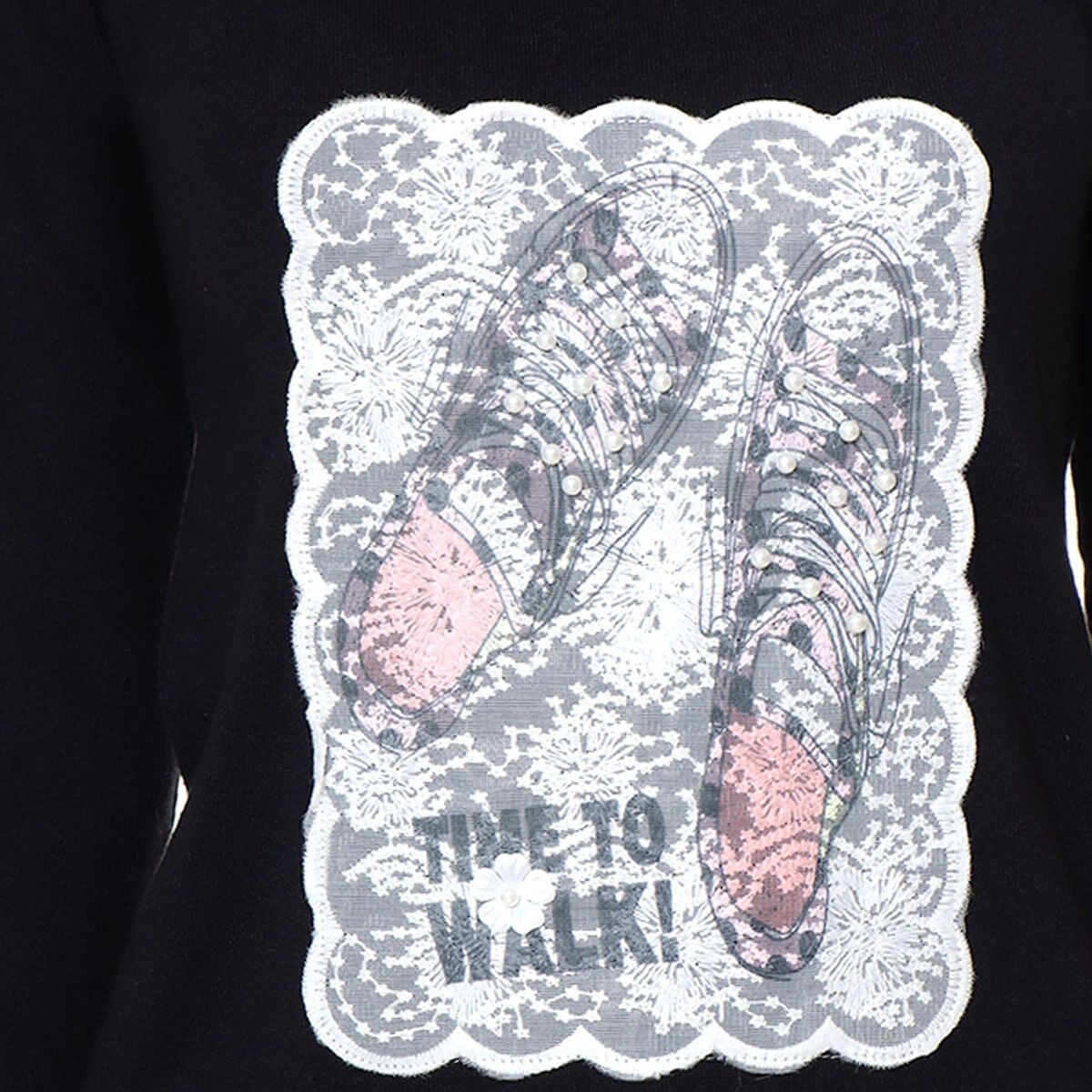 Suéter Cuello V Estampado Tenis Cafeina