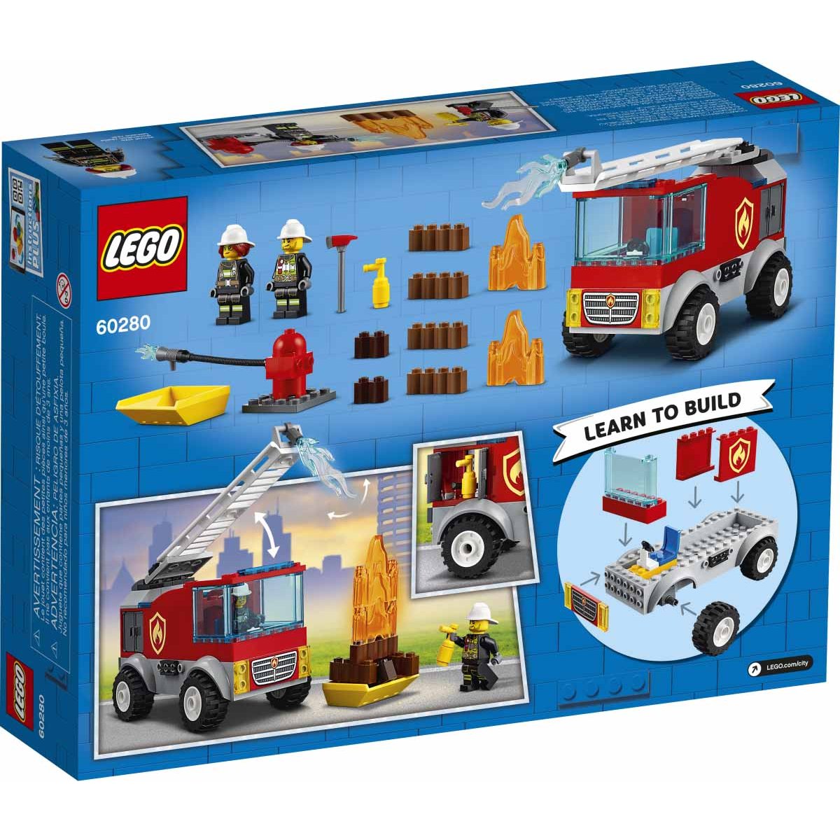 Camión de bomberos con escalera lego city Sears