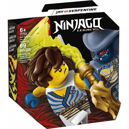 Set de Batalla Legendaria: Jay Vs. Serpentine Lego Ninjago