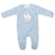 Mameluco Bordado Azul Combinado para Bebé Carosello Modelo Cr220-Inv2010