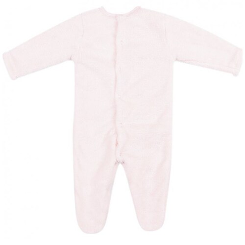 Mameluco Rosa Bordado de Gato para Bebé Carosello Modelo Crg220-Inv2068