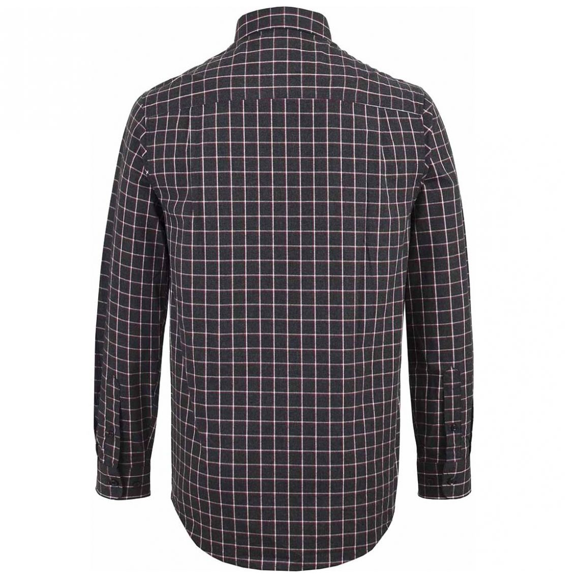 Camisa para Caballero Manga Larga Roja a Cuadros Haggar Modelo Hmw8F1013