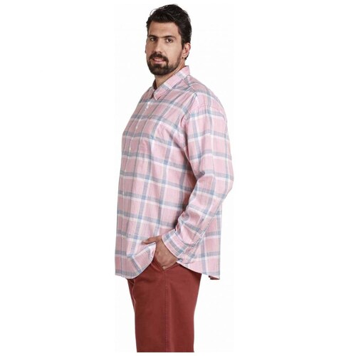 Camisa Talla Plus Manga Larga Rosa  Dockers Modelo 560480035 para Caballero