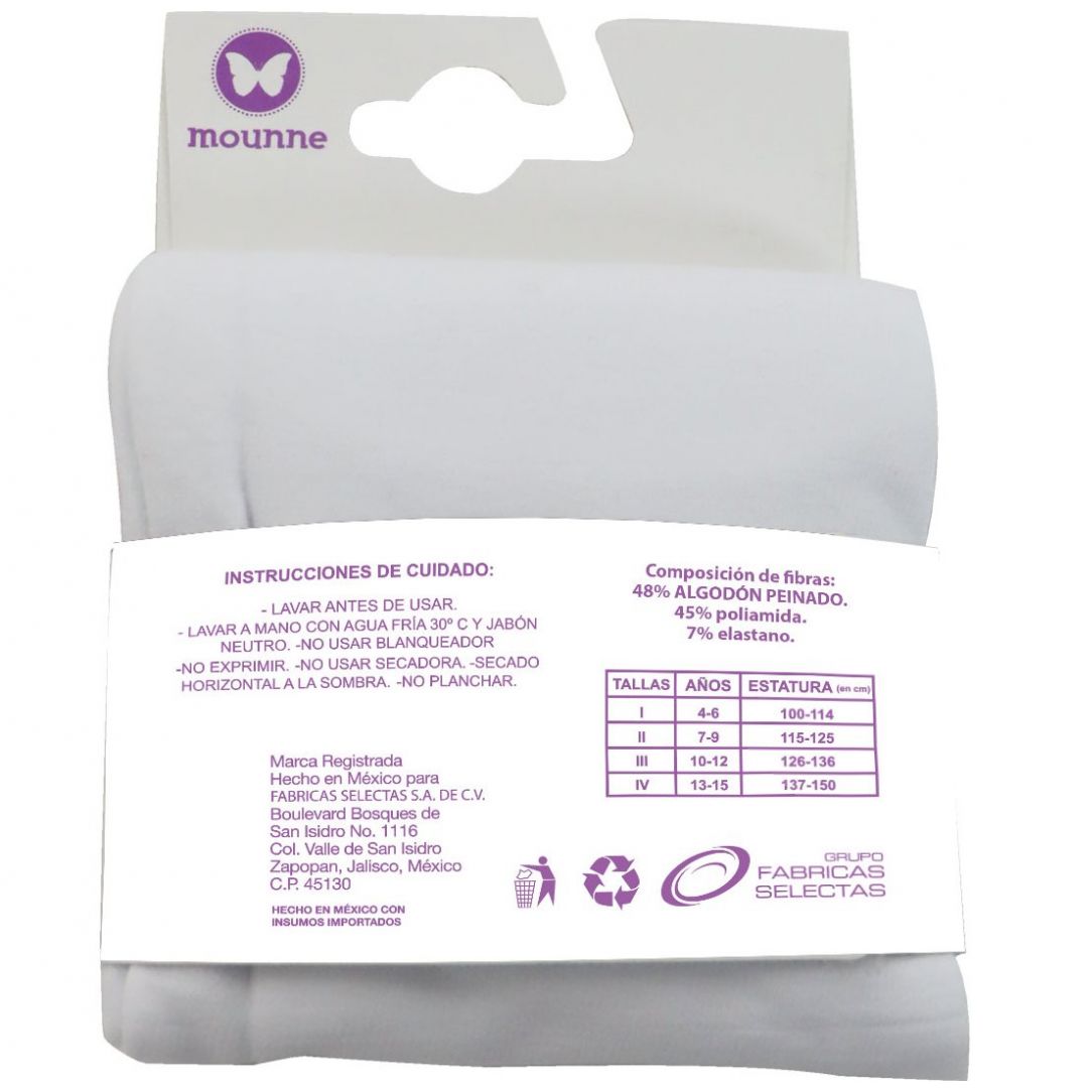 Malla de Algodón para Niña Mounne Modelo Fsn005-2