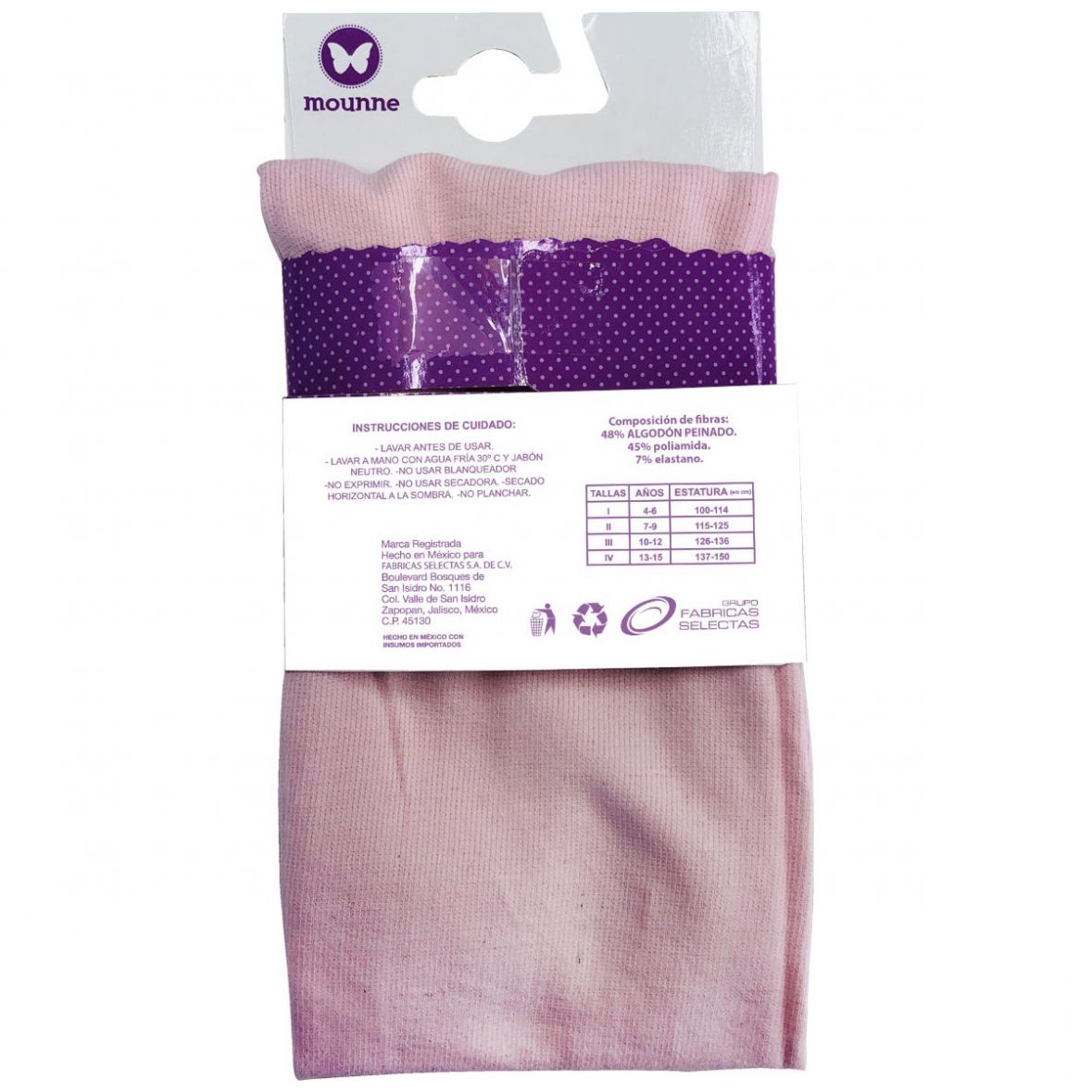 Malla de Algodón para Niña Mounne Modelo Fsn005-2