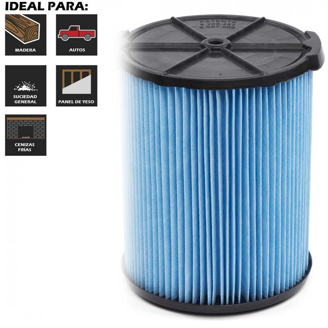 Filtro de Polvo Fino para Aspiradoras Craftsman de 6 a 20 Galones Mod. Cmxzvbe38751