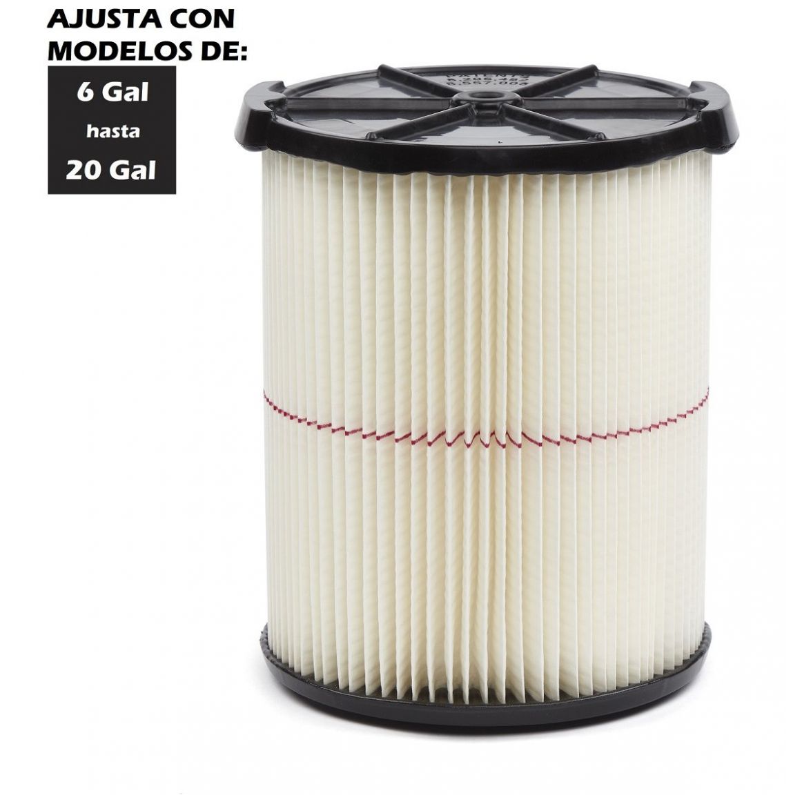 Filtro para Uso General para Aspiradoras Craftsman de 6 a 20 Galones Mod. Cmxzvbe38754