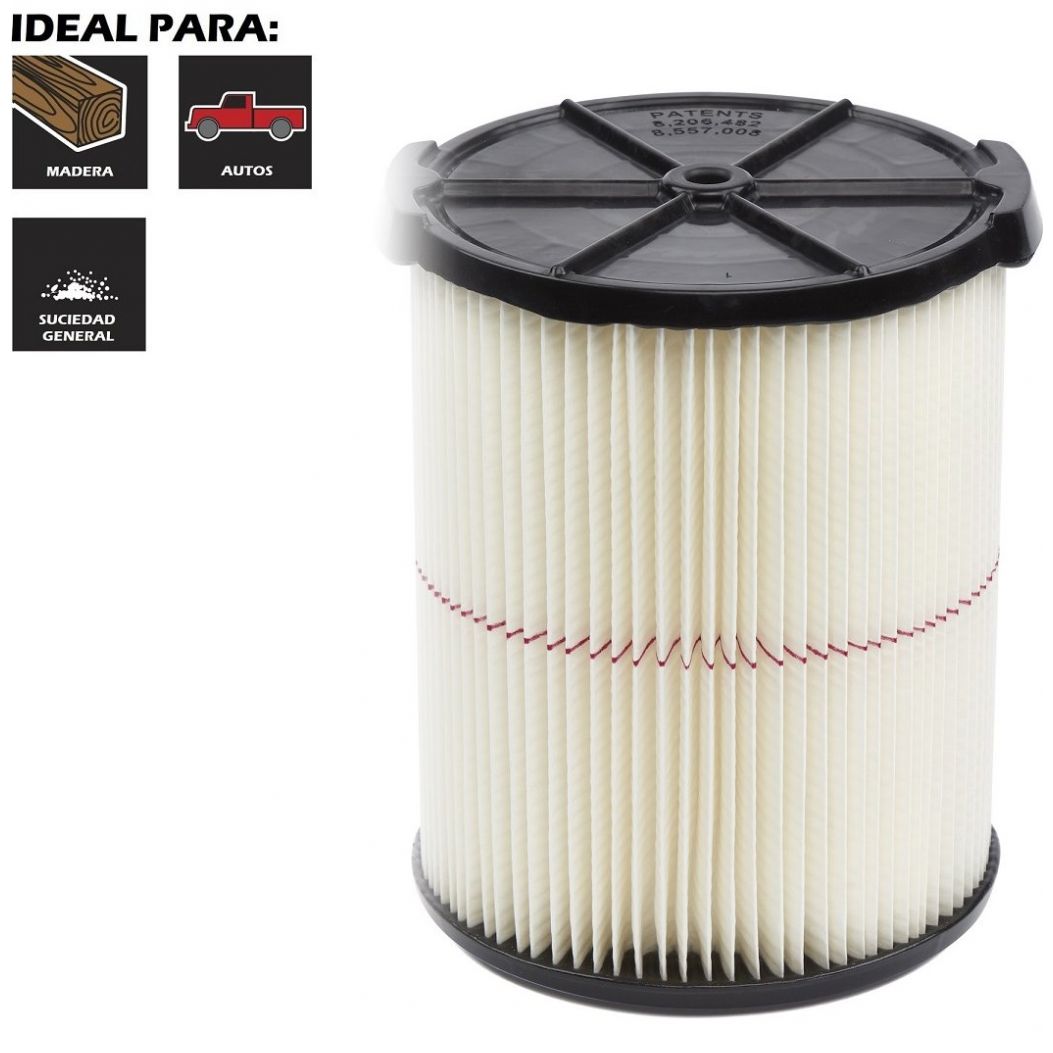 Filtro para Uso General para Aspiradoras Craftsman de 6 a 20 Galones Mod. Cmxzvbe38754