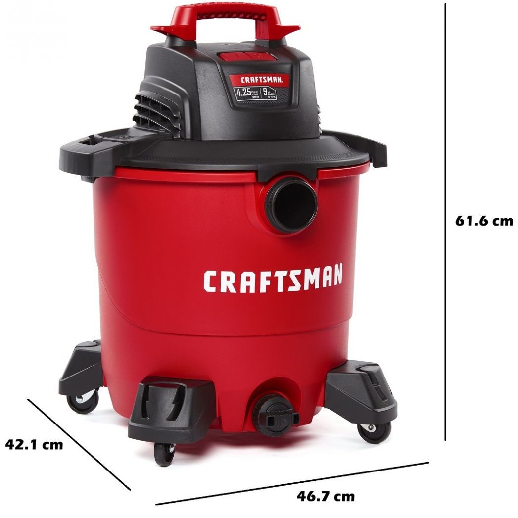 Aspiradora de 9 Galones y 4.25 Hp para Seco y Mojado Mod. Cmxevbe17590 Craftsman
