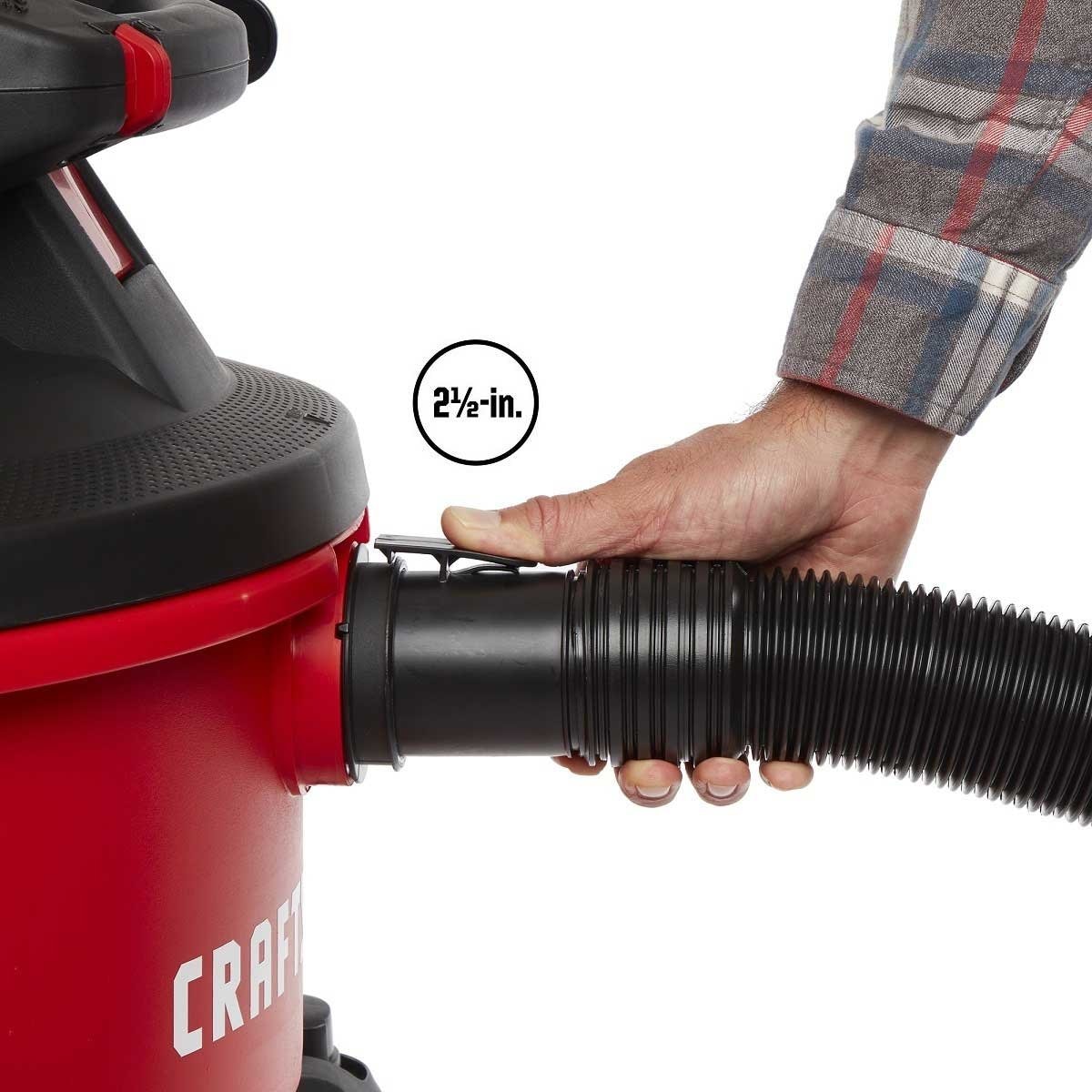 Aspiradora de 12 Galones y 6 Hp para Seco y Mojado con Cabezal Desmontable Mod. Cmxevbe17606 Craftsman