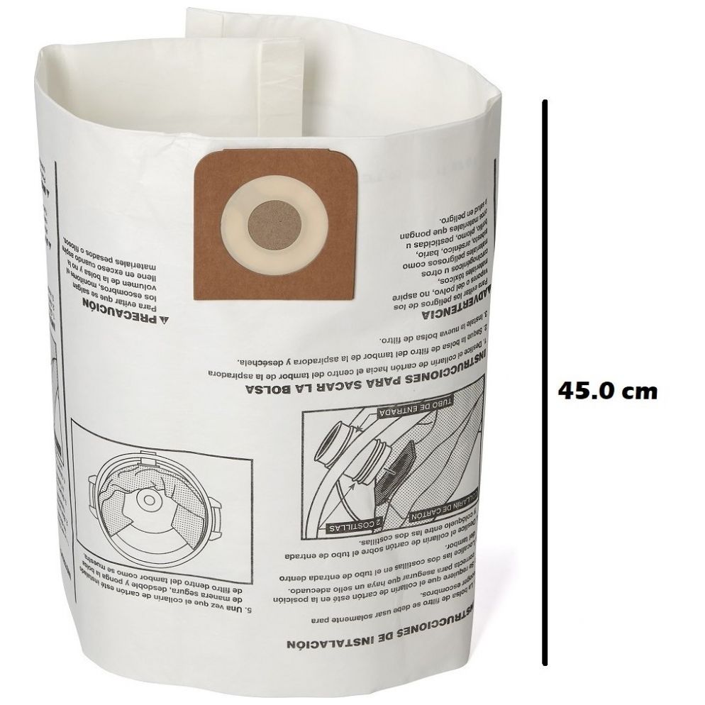 Bolsas para Polvo para Aspiradoras Craftsman de 16 y 20 Galones Mod. Cmxzvbe38750