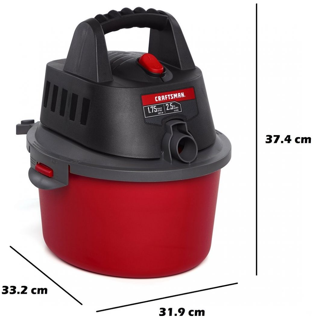 Aspiradora de 2.5 Galones y 1.75 Hp para Seco y Mojado Mod.cmxevbe17250 Craftsman