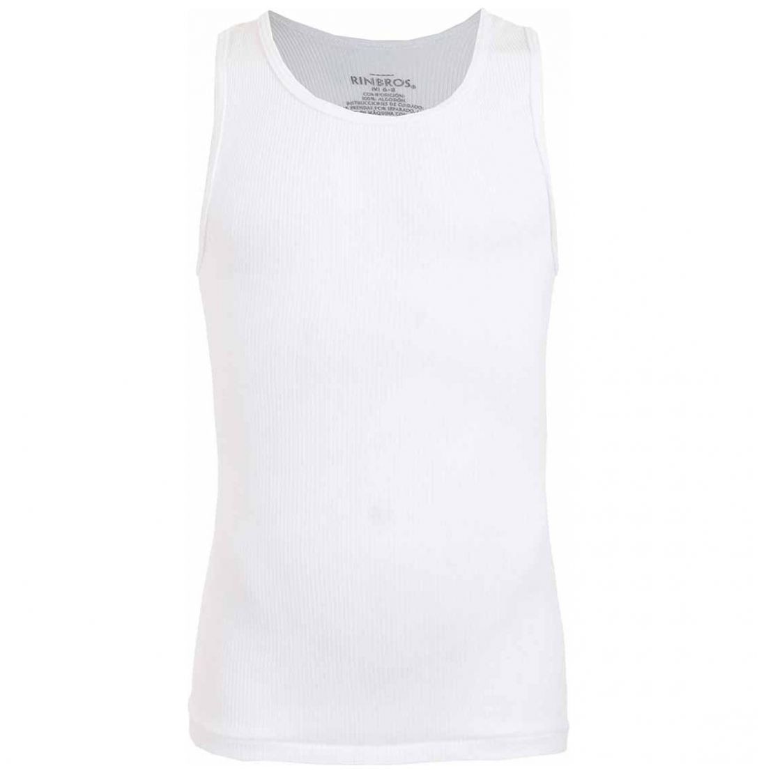 Paquete de 3 Camisetas Blancas Atléticas para Niño Rinbros Modelo 3226C01