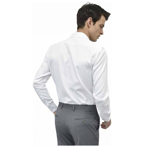 Camisa de Vestir Blanca Ultra Slim para Caballero Modelo Ccv01404000N Chaps.