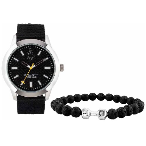 Reloj Negro para Caballero Royal Polo Club Modelo Apck07Ngpn