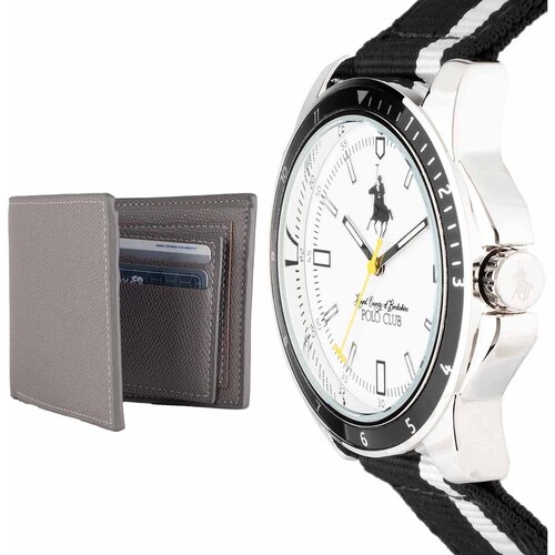 Reloj Negro para Caballero Royal Polo Club Modelo Napcn07Ngwg