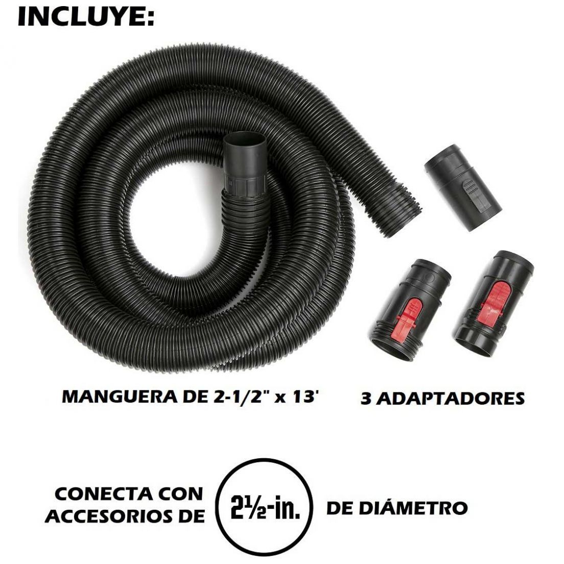 Manguera Extra Larga para Aspiradoras Craftsman de 12 a 20 Galones Mod. Cmxzvbe38758