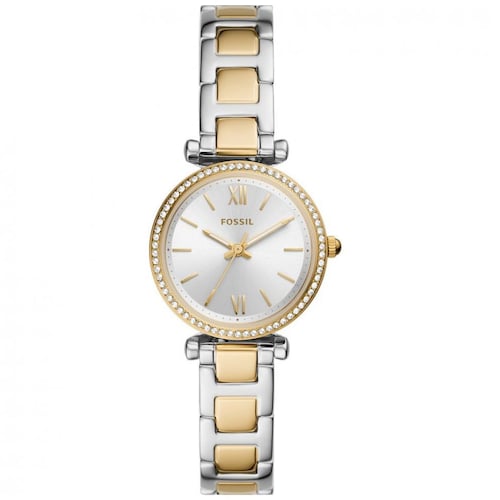 Reloj Dorado con Plata para Mujer Fossil Modelo Elo Es4955