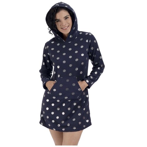 Capucha Camison De Polar Camisón Capucha Forro Polar Coral Mujer