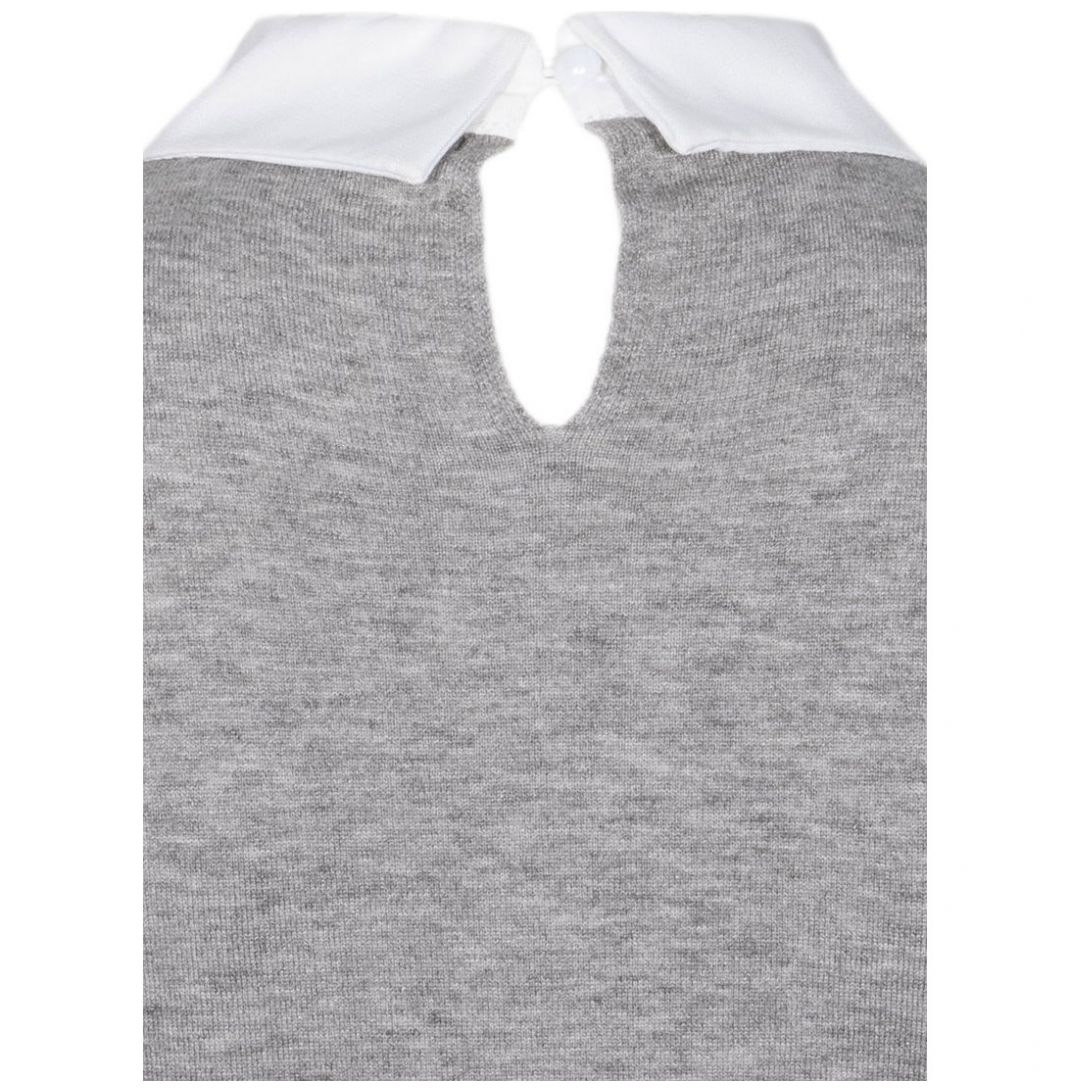 Suéter Cerrado con Cuello Camisero Mama Mia