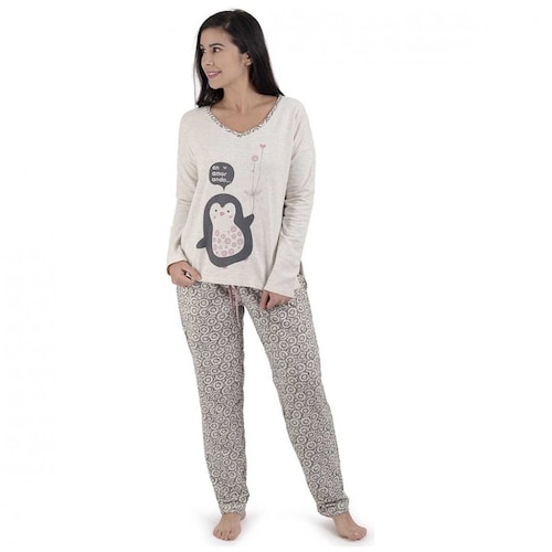Pijama Estampado de Pingüino Sho Shi