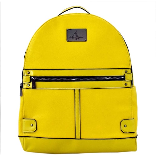 Bolsa Backpack Amarilla con Cierre Frontal Baby Phat