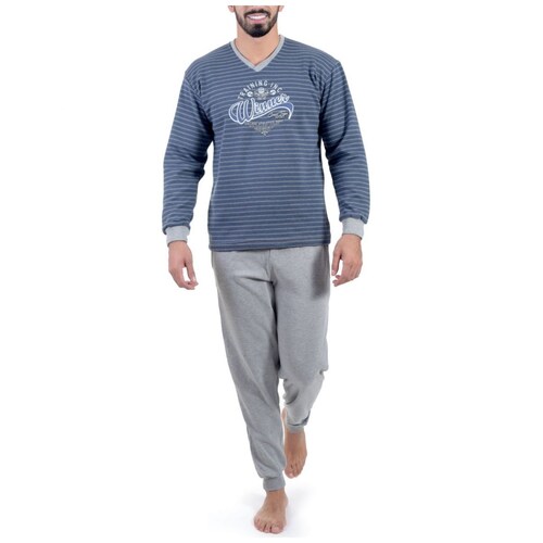 Pijama Azul Combinado para Caballero Bruno Magnani Modelo 19003