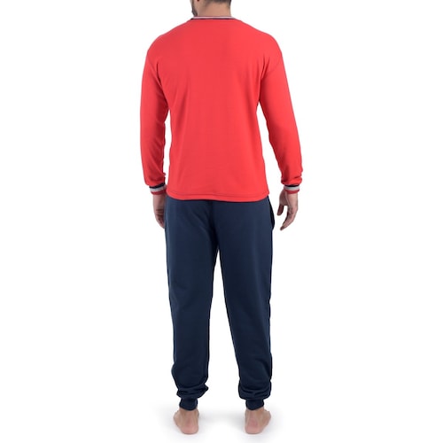Pijama Rojo Combinado para Caballero Bruno Magnani Modelo 19005