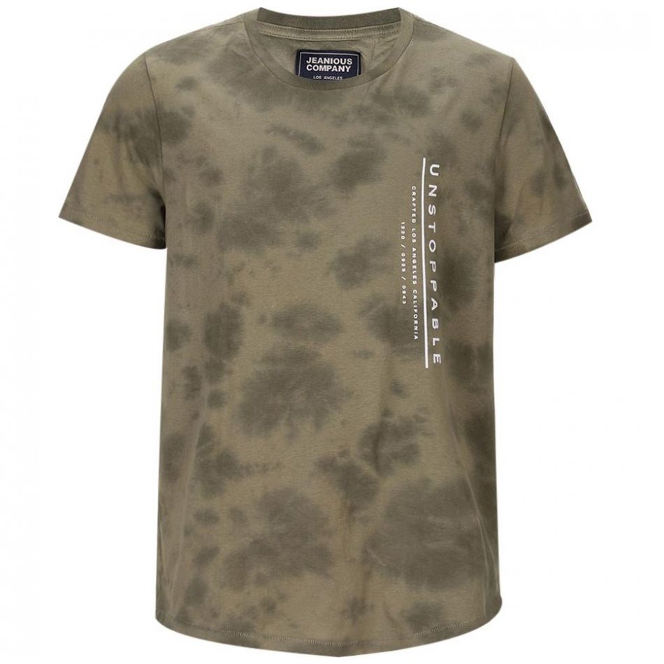 Playera de Mármol Estampado para Caballero Plus Jeanious Modelo Jnmx220 Ag2225