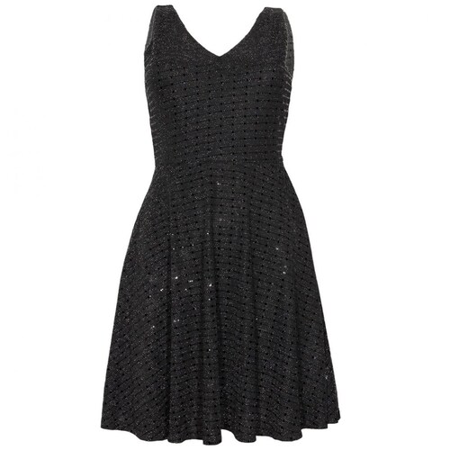 Vestido Escote en V Corte en Cintura Studio si
