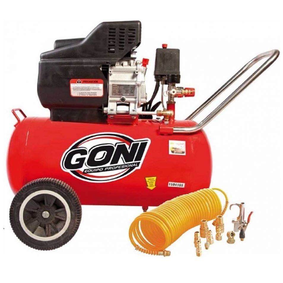 Kit Compresor Lubricado de 3.5 Hp 977 y Tanque Goni