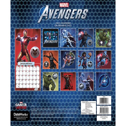 Calendario Avengers Date Works
