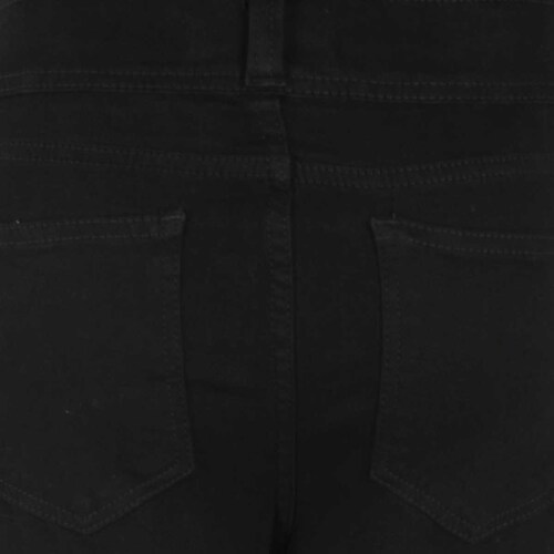 Jeans Negro Corte Skinny Dise&ntilde;o Liso Just By Basel