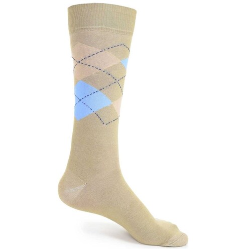 Calcetín a Rombos Kaki para Hombre Florsheim Modelo Elo 7036