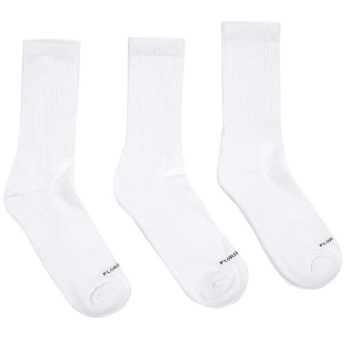 Calceta Larga Deportiva Blanca3Pack para Hombre Florsheim Modelo Elo 7212