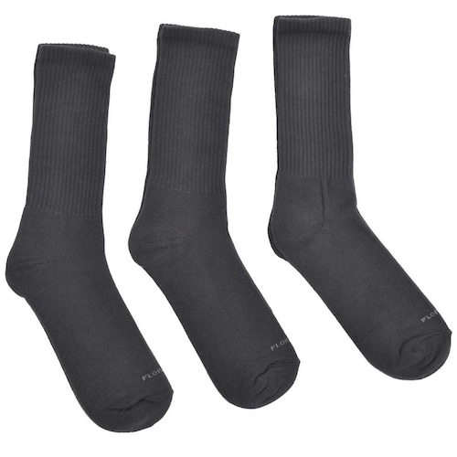 Calceta Larga Deportiva Negra 3Pack para Hombre Florsheim Modelo Elo 7213