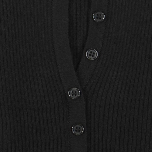 Suéter Cuello Redondo Diseño Liso Negro Elle