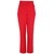 Pantalón Rojo Corte Ancho Diseño Liso Elle
