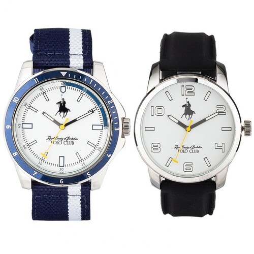 Set de Reloj Azul para Caballero Royal Polo Club Modelo Napalazng