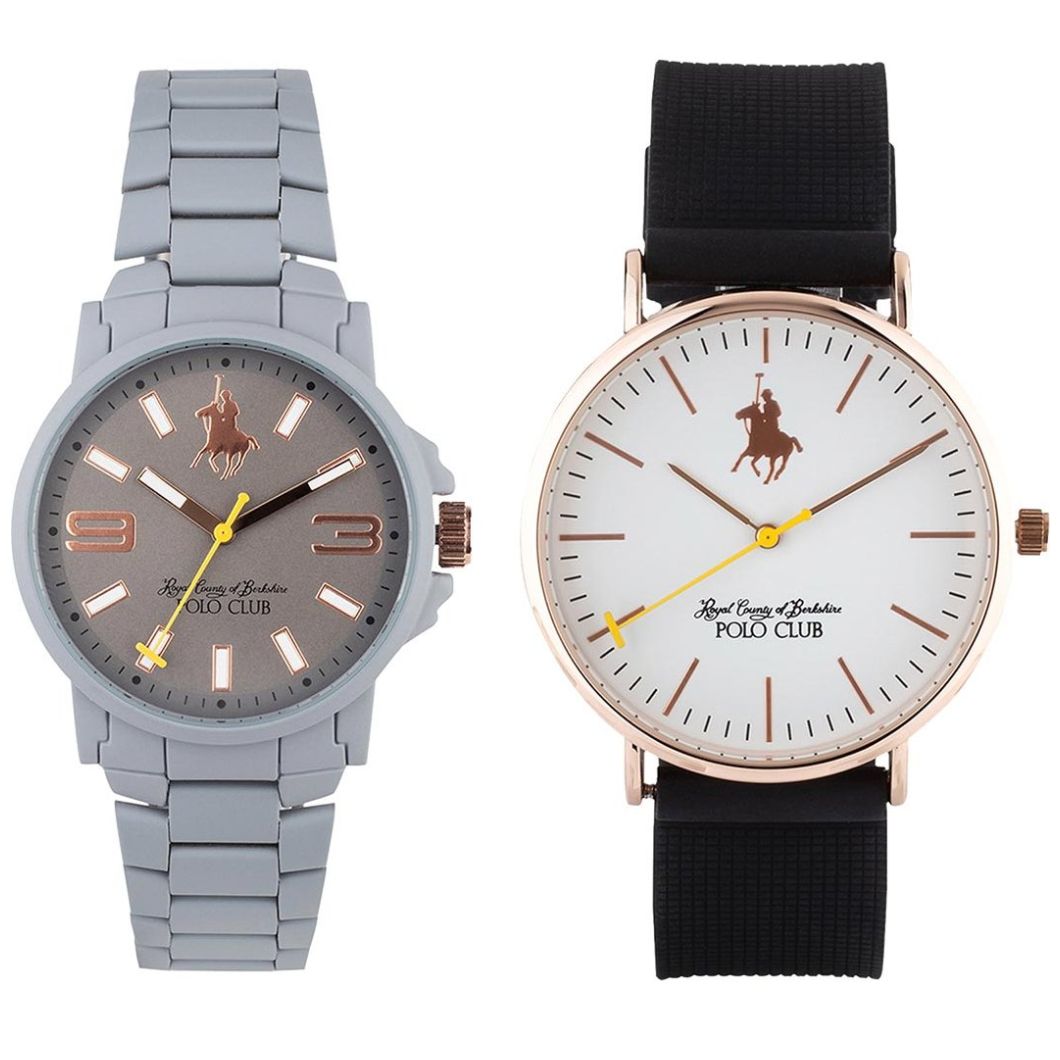Set de Reloj Gris Unisex Royal Polo Club Modelo Napdngrbl