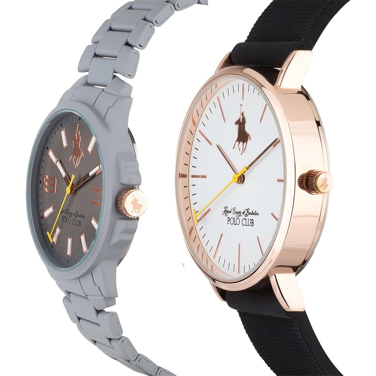 Set de Reloj Gris Unisex Royal Polo Club Modelo Napdngrbl