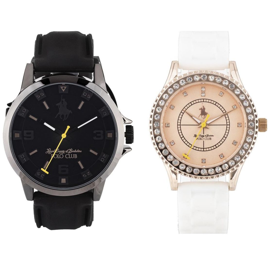 Set de Reloj Negro Unisex Royal Polo Club Modelo Apvsngbl