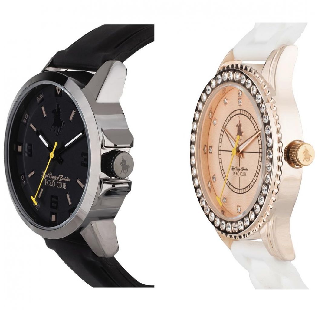 Set de Reloj Negro Unisex Royal Polo Club Modelo Apvsngbl