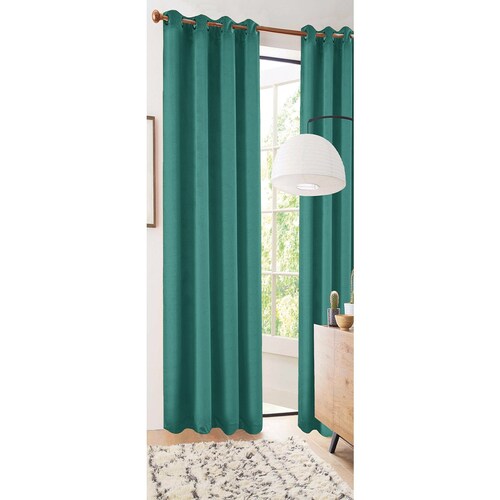Cortina 2 Paneles .95X2.10 Pamela Jewel Velvet Verde Agua Chd Home Textile Llc