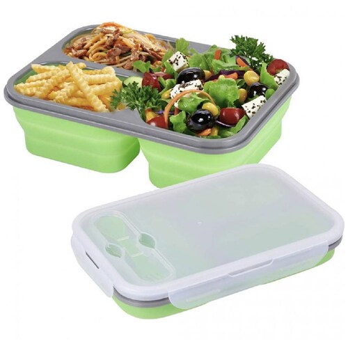 Lunch Box Grande Plegable Verde Meimia