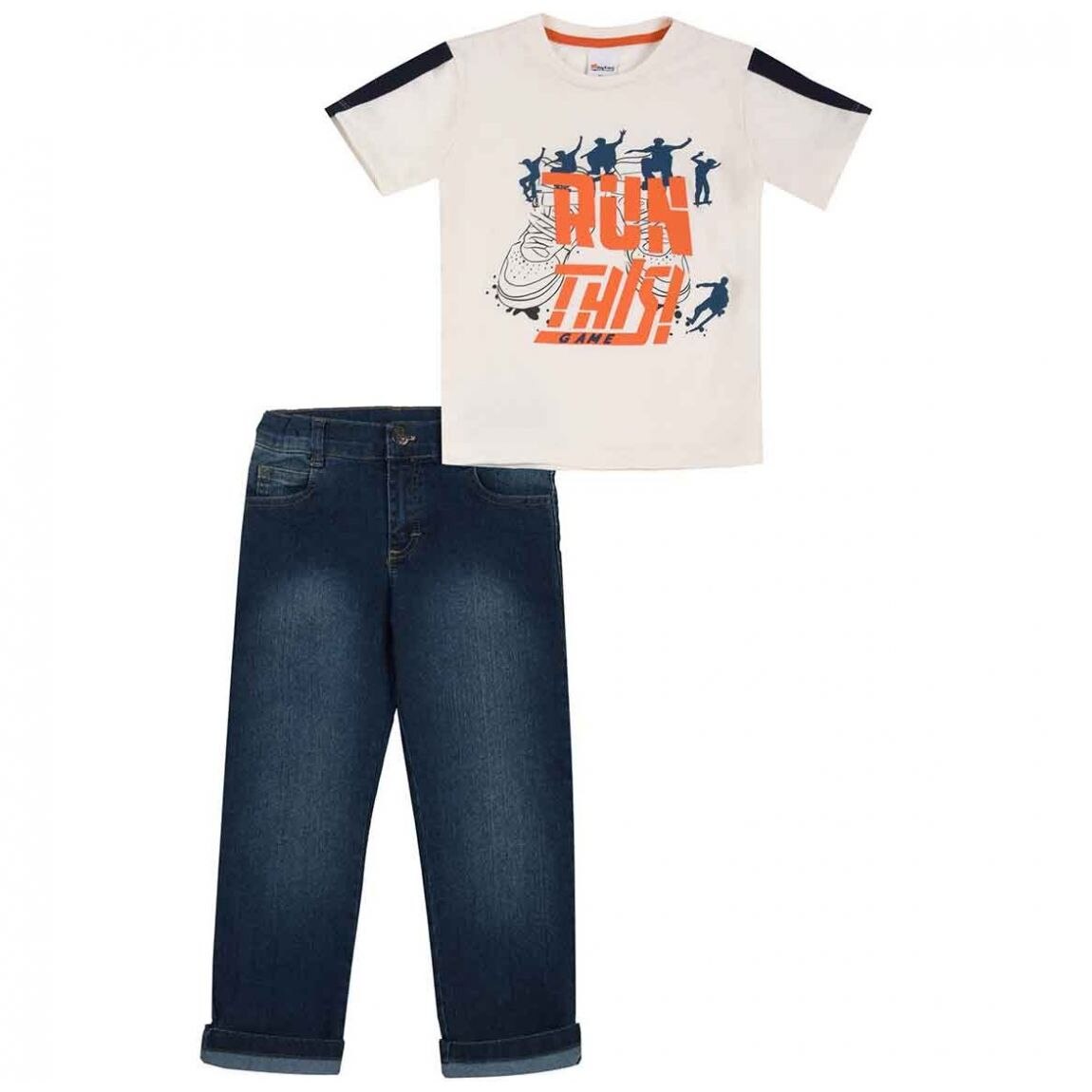 Conjunto Playera con Pantalón para Niño Being 2 Nice Modelo N2912-8B
